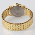 Gold bracelet watch stainless steel band